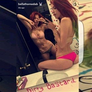 Bella Thorne Flaunts Her Tight Teen Ass In Pink Panties