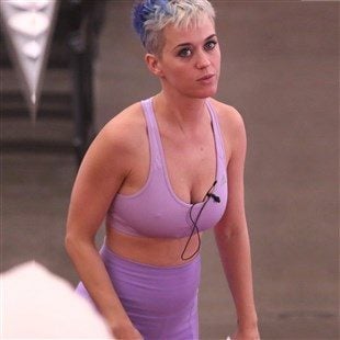 Katy Perry Practicing Slut Yoga