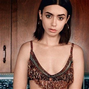 Lily Collins nude photo Gallery