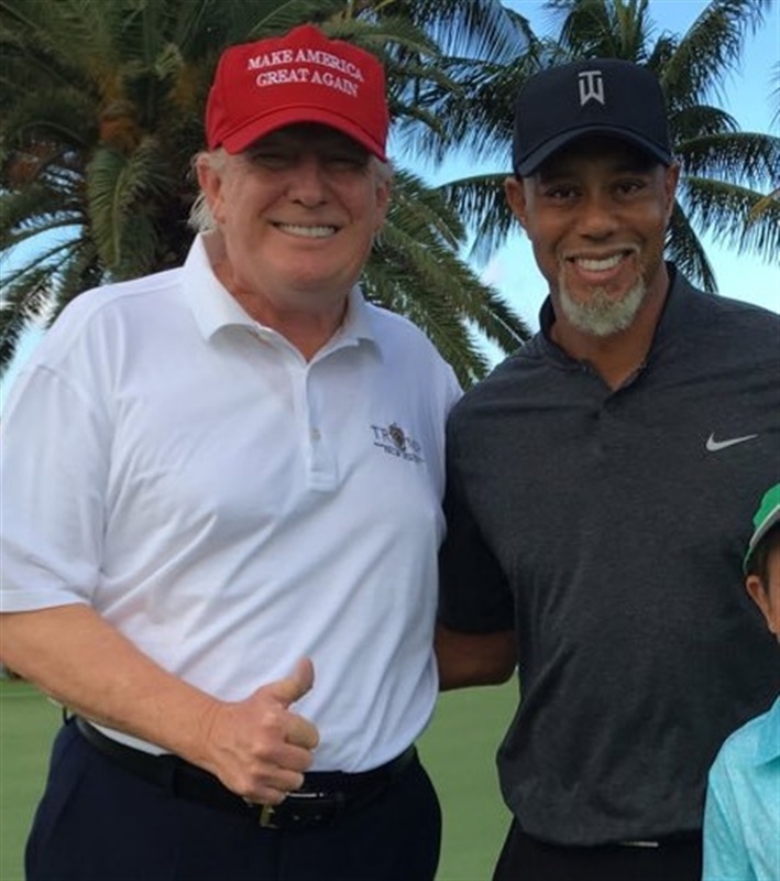 Tiger Woods Trump