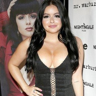 Ariel Winter Nip Slip Busting Out Of A Little Black Dress