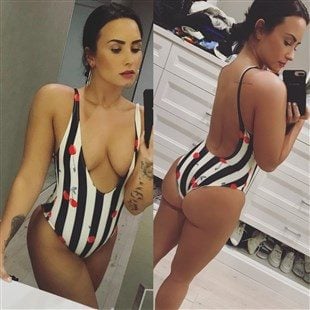Demi Lovato Flaunts Her Tits And Ass For The New Year