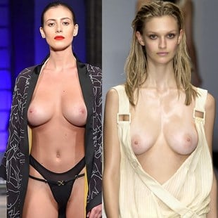 Models Topless Nude And Tit Slips Runway Compilation.