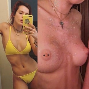Bella Thorne has once again shown her nude boobies in a fully topless photo...