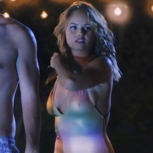 Debby Ryan Nips And Tits Swimsuit Scenes From “Cover Versions”