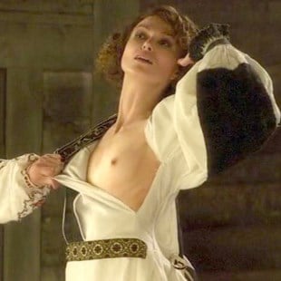 Keira Knightley And Eleanor Tomlinson Nude Lesbian Sex From "Colette&q...