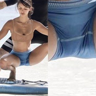 Nina Dobrev Shows Off Her Wet Pussy Mound