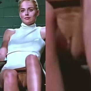 Sharon Stone Nude Pussy Scene From “Basic Instinct” Enhanced