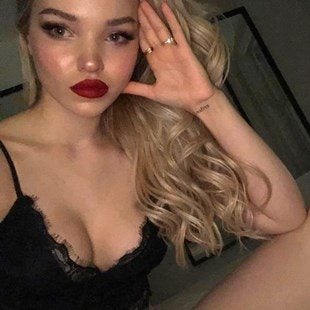 Dove Cameron Horny In Bed In Lingerie