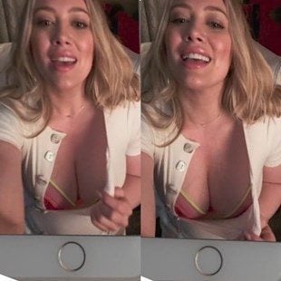 Hilary Duff Boobs Selfie Scandal