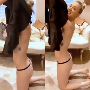 Kaley Cuoco Stripped Down To Her Thong On Video