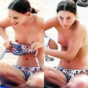 Natalie Portman Topless Nude Beach Photos Remastered