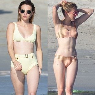 Emma Roberts Candid Androgynous Bikini Pics