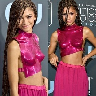 Zendaya Shows Off Her Candy-Coated Tits