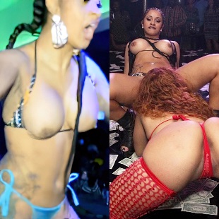 Cardi b nude stripping