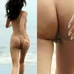 Celeb Kim Kardashian Naked On Beach Pics