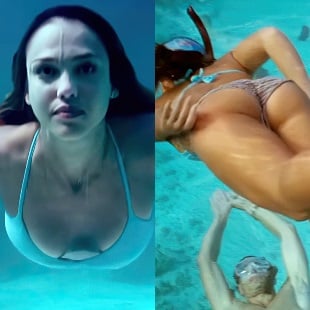 Jessica Alba Underwater Tits And Ass Compilation