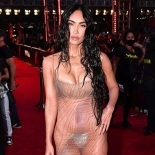 Megan Fox Moist Tits And Ass In A See Thru Dress At The VMAs