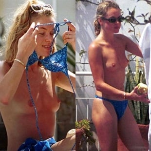 Amanda Holden - Amanda Holden Nude Tit Slip And Enhanced Topless Pics