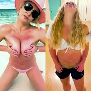 Britney Spears Nude Tits And Pubic Mound Flashing