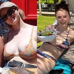 Thomasin McKenzie Big Boobs Bikini Tit Slips
