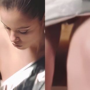 Jenna Ortega No Panties Upskirt