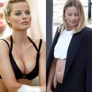 Margot Robbie’s Swollen Tits And Fat Gut Can Only Mean One Thing