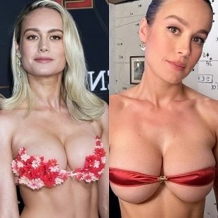 Brie Larson Brazen Big Boobs Baring