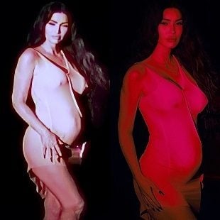 Megan Fox’s Nude Tits Satanic Maternity Photo Shoot