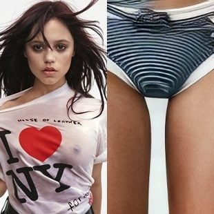 Jenna Ortega Shows Off Her Nipples And Panties Covered Mound