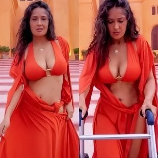 Salma Hayek Bikini Photo Shoots Raises Concerns About Elder Abuse