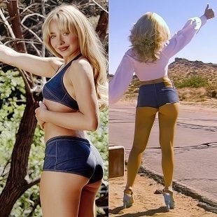 Sabrina Carpenter Offering Up Her Ass Across America