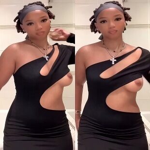 Chloe Bailey Flashes Her Nude Tits