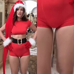 Millie Bobby Brown Bulging Mound Naughty Elf Cosplaying