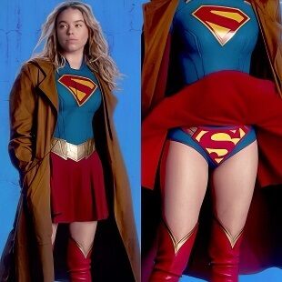 Milly Alcock Naughty Daddy’s Girl And “Supergirl” Panties Flasher