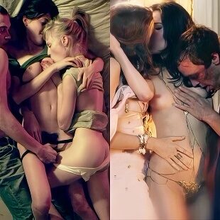 The Top 7 Nude Celeb MFF Threesome Sex Scenes