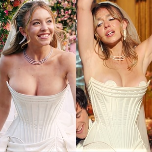 Sydney Sweeney Bridal Boob Bouncing From “Euphoria” In 4K