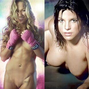 Ronda Rousey vs. Gina Carano Nude Body Battle
