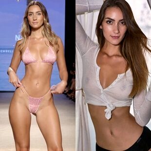 Priscilla Ricart Nude Nips And Bikini Runway Compilation In 4K
