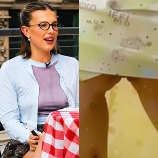 Millie Bobby Brown See Thru Nips And Lady Lips